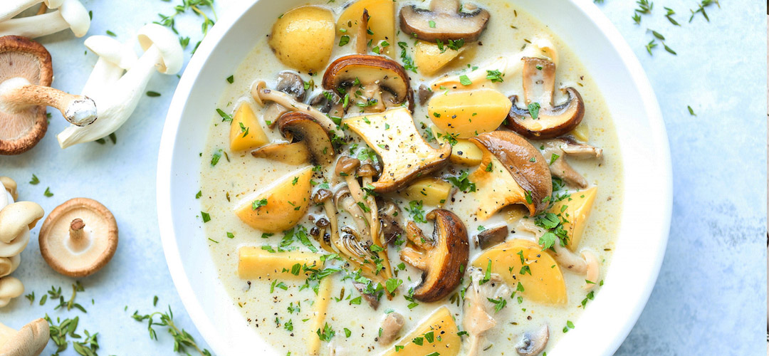 Суп из белых грибов с картофелем и лапшой